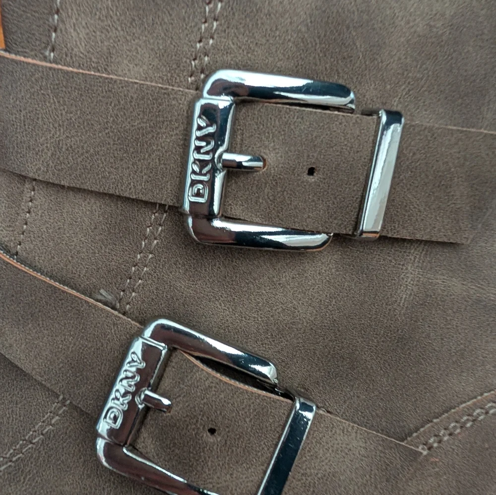 DKNY  Crissa Buckles Moto Boots